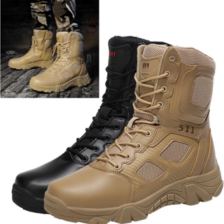 Botas tácticas de combate militar para hombre y mujer, zapatos  antideslizantes, ligeros, transpirables, resistentes al desgaste, para  entrenamiento y senderismo - AliExpress