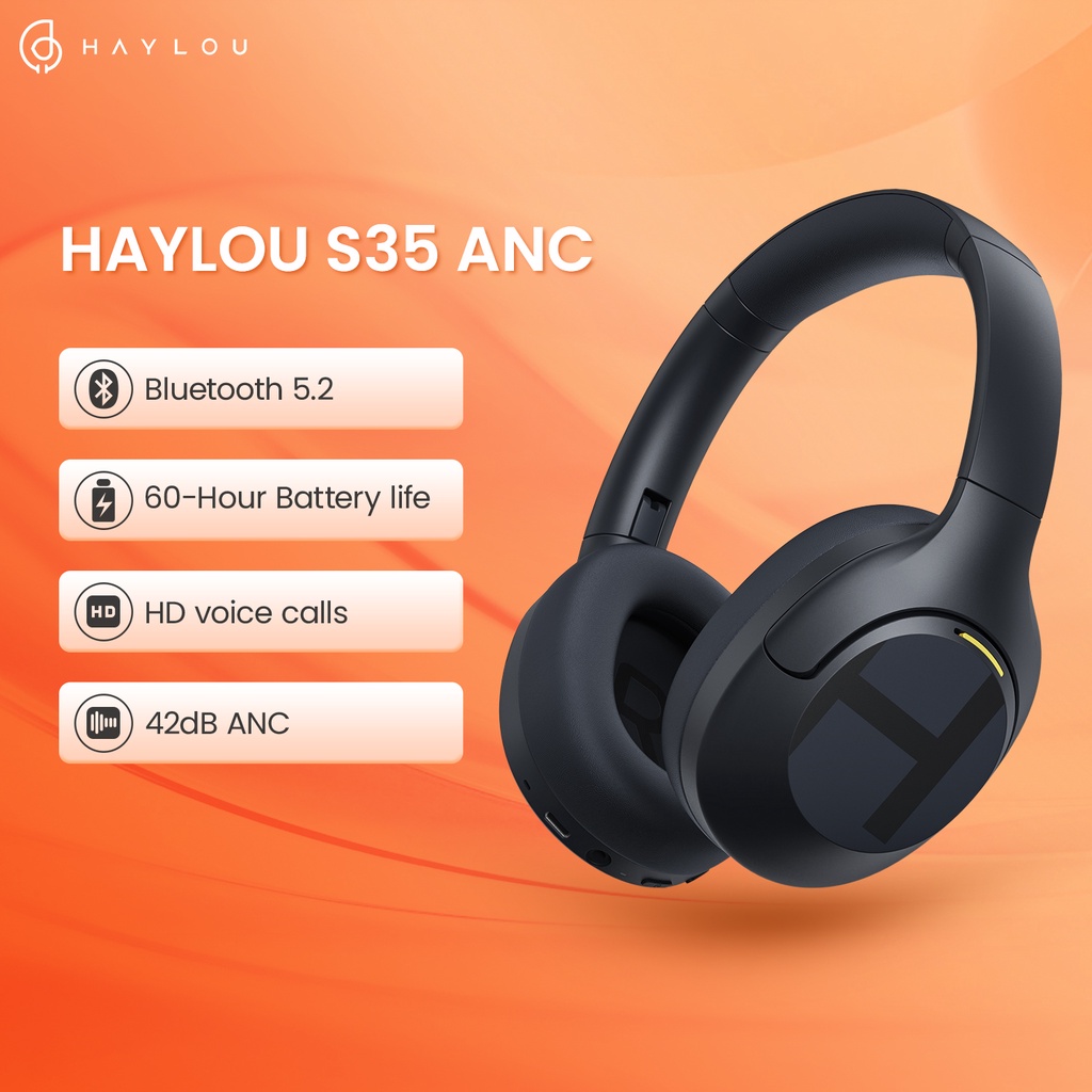 Haylou S35 Anc Audífonos Inalámbricos Gamer Diadema Con Cable, Cancelación  De Ruido, Llamadas De Voz Hd