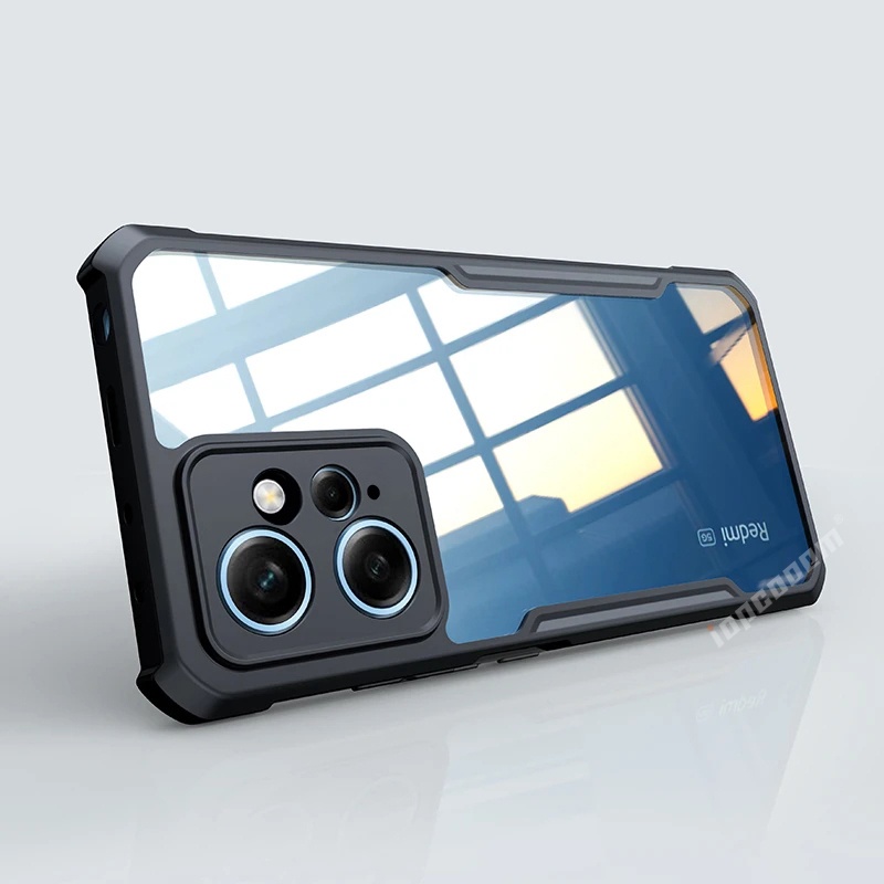 Funda transparente compatible con Redmi Note 11 Pro 4G/Note 11E Pro con  protector de pantalla de vidrio templado, a prueba de golpes, funda  protectora