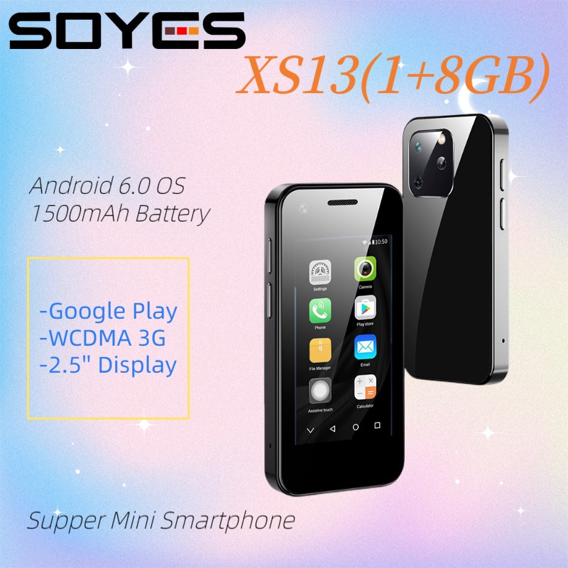 Mini Teléfono Inteligente Android Soyes Xs13 Pro, Doble Sim