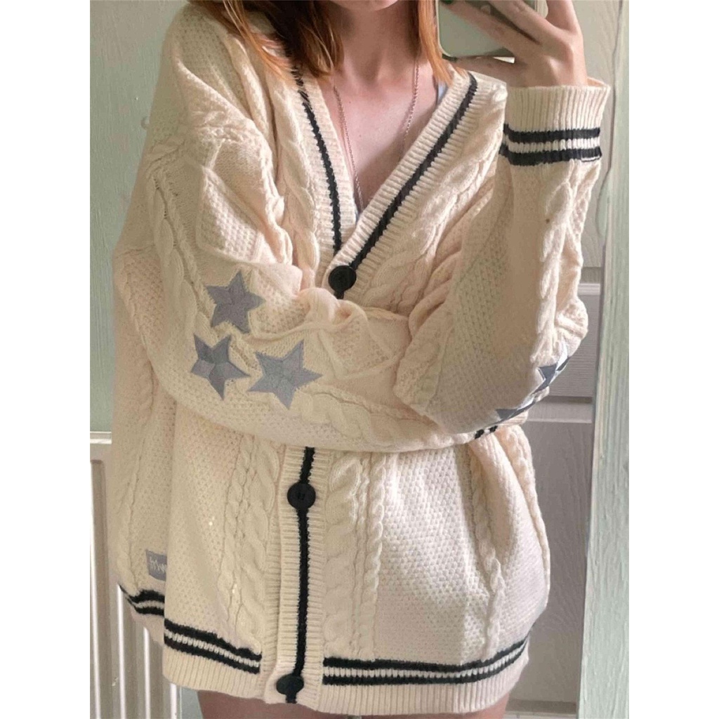 thumbnail image 1 of Taylor Swift Cardigan De Manga Larga Las Mujeres s De Punto Suéter De Arroz Chamarra, 1 of 4