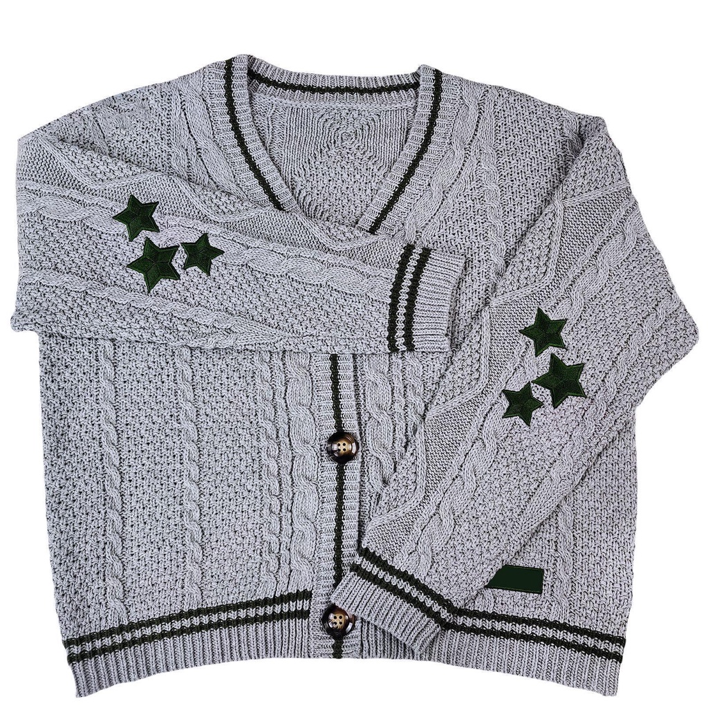 thumbnail image 1 of Taylor Swift Cardigan De Manga Larga Las Mujeres s De Punto Suéter De Arroz Chamarra, 1 of 5