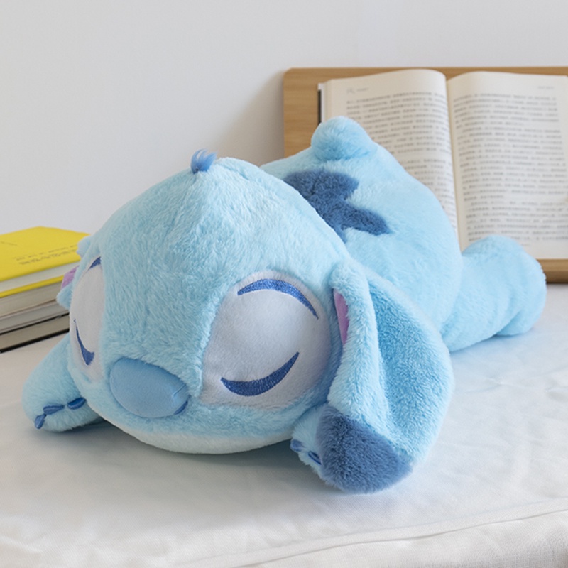 50cm Lindo Peluche De Stitch Lovely Anime Tumbado Muñeca Abrazo Almohada  Dormir Peluches Regalos De Cumpleaños Para Niño Niña