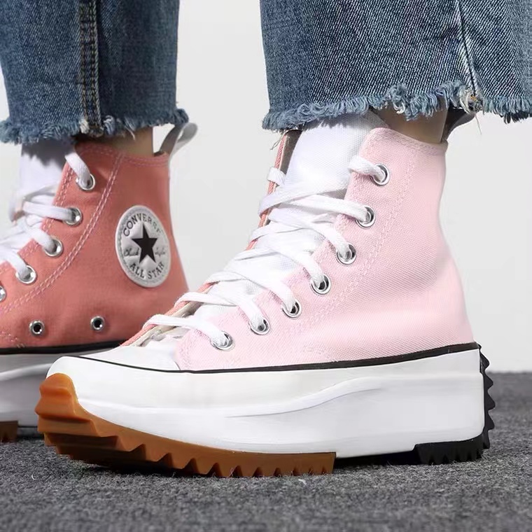 Converse rosas 2025 con plataforma