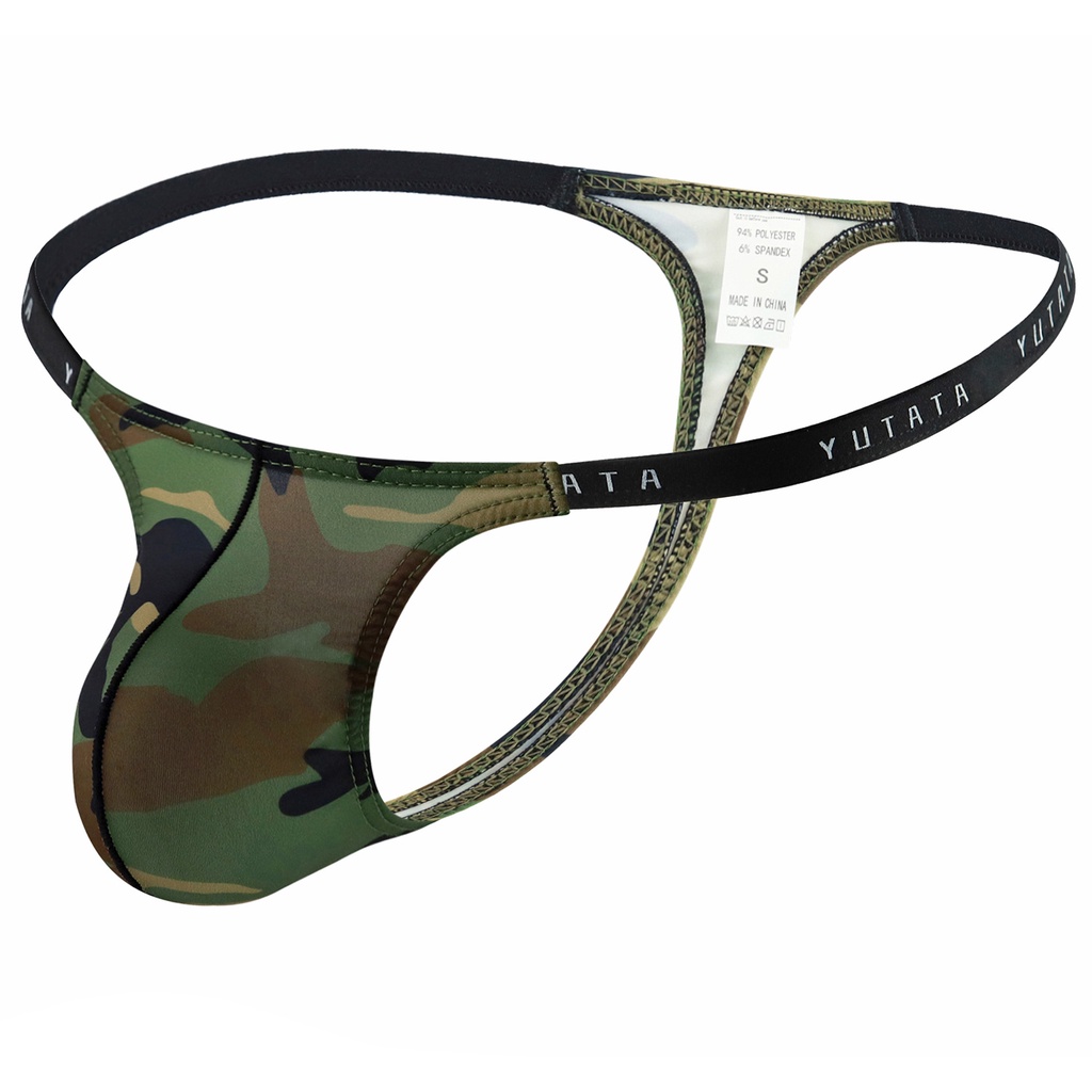 Sexy Hombres De La Cadena De Ropa Interior Calzoncillos Bala Tanga Pene Bolsa De Camuflaje Bragas Suaves Hombre Jockstrap Para I.903859050 - Foto 10