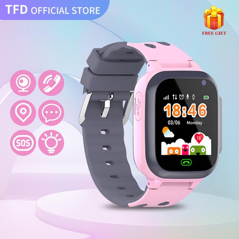 Reloj inteligente para niños, dispositivo con tarjeta Sim, foto