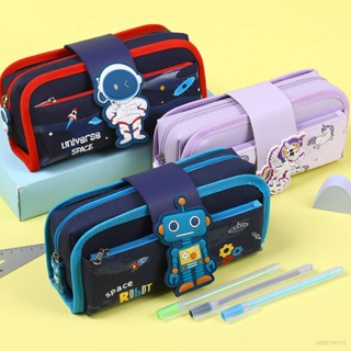 Disney Stitch-estuche para lápices de gran capacidad, estuche para  bolígrafos multifuncional de doble capa, figura de Anime, papelería para  estudiantes, juguete para niños, nuevo