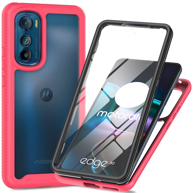 ISOI - Funda Compatible Con Motorola Edge 60 Fusion, Con Parachoques De Airbag A Prueba De Golpes Protección Completa,Carcasa Protectora De Silicona