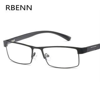Gafas de lectura de aleación de titanio + 1,0 a +4,0 para hombres, lentes  semisin montura antiluz azul, gafas para presbicia de negocios