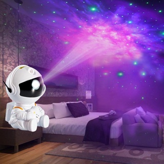 Proyector de estrellas Galaxy, luz nocturna, astronauta, proyector  espacial, nebulosa estrellada, lámpara LED de techo para dormitorio,  decoración del hogar, regalo para niños