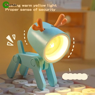 Lámpara de mesa creativa de dibujos animados para niña, lámpara de cabecera  idílica para decoración de habitación de niños, linda luz de noche de