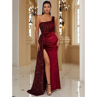 vestido un solo hombro rojo Shopee M xico