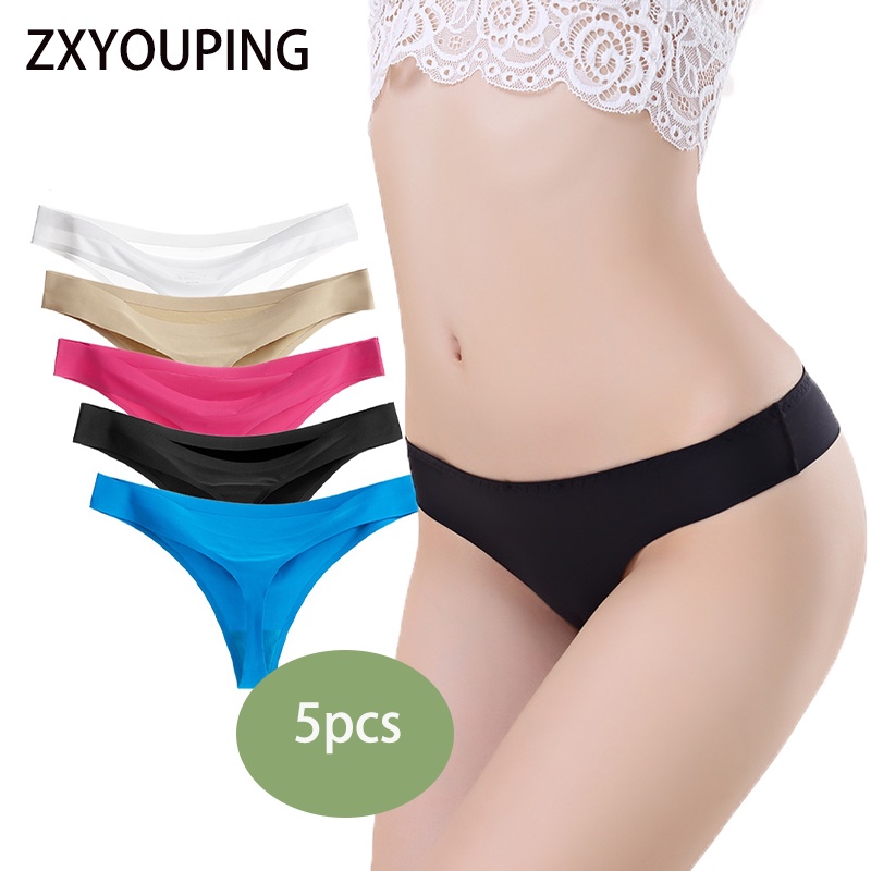 Tanga Sexy ZXYOUPING Bragas Para calzones mujer 5pcs Cintura Baja