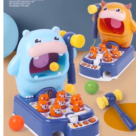 Hippo Beat Hamster juguetes niñas niños juguete educativo Blow Hippo