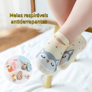Calcetines antideslizantes hasta la rodilla para bebé niña recién nacida,  medias de tubo de princesa con agarres antideslizantes para bebés