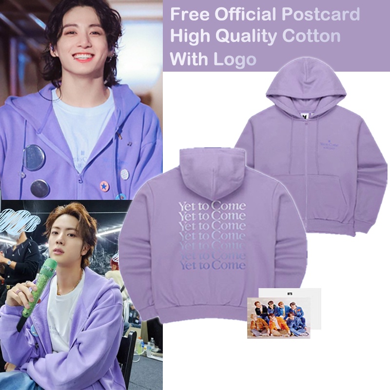 KPOP BTS Yet To Come in BUSAN Concierto Mismo Algodón Zip-up