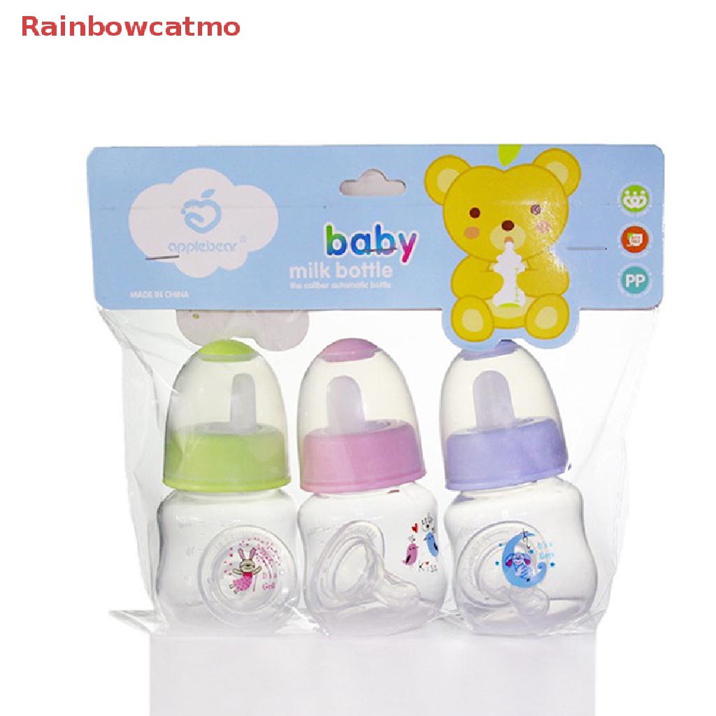 Rainbowcatmo 60ml Bebé Recién Nacido Biberón De Lactancia PP Chupete Leche  Agua Alimentación Lindo Nuevo