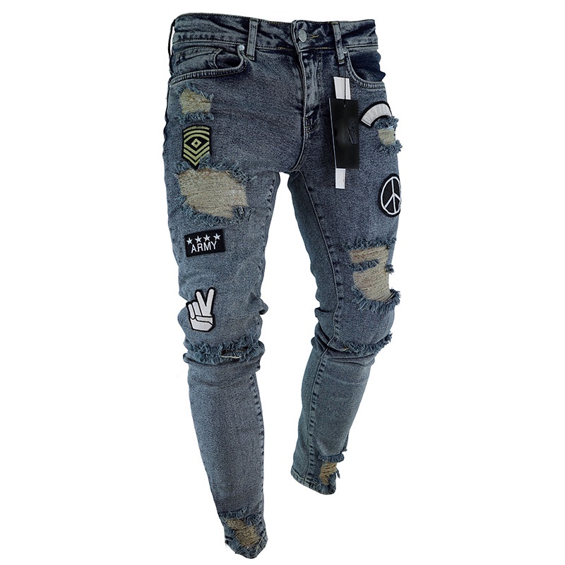 Jeans con rayas online laterales hombre