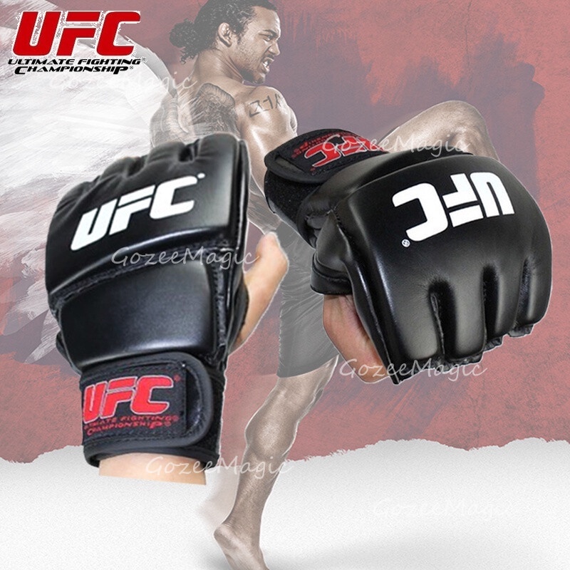 UFC MMA Guantes De Medio Dedo De Boxeo Gruesos Muay Thai Kickboxing ...