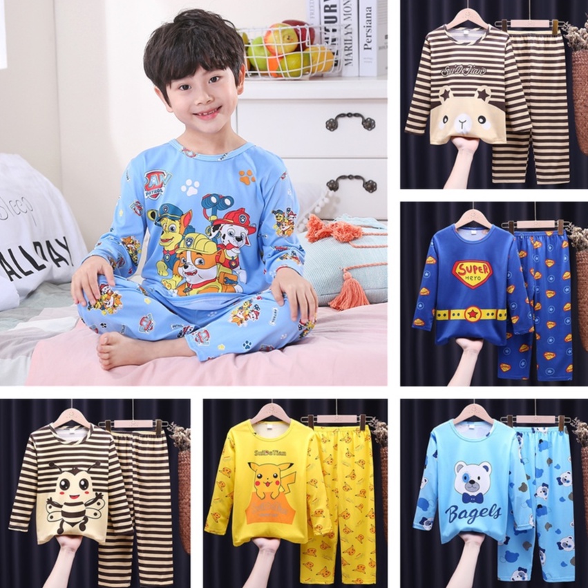 Uhome] Pijama Para Niños Bob Esponja Para Dormir Pijamas Niño Manga Larga  Cuello Redondo Ropa De Camisa Bebé Niña