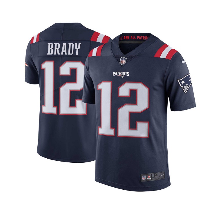 Camiseta Futbol Americano Hombre NFL Game Jersey Patriots Azul