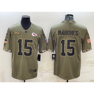 Youth Kansas City Chiefs Patrick Mahomes Nike Olive 2021 Salute To Service  Game Jersey