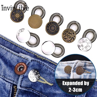 Botón de Metal ajustable para pantalones vaqueros, extensor de