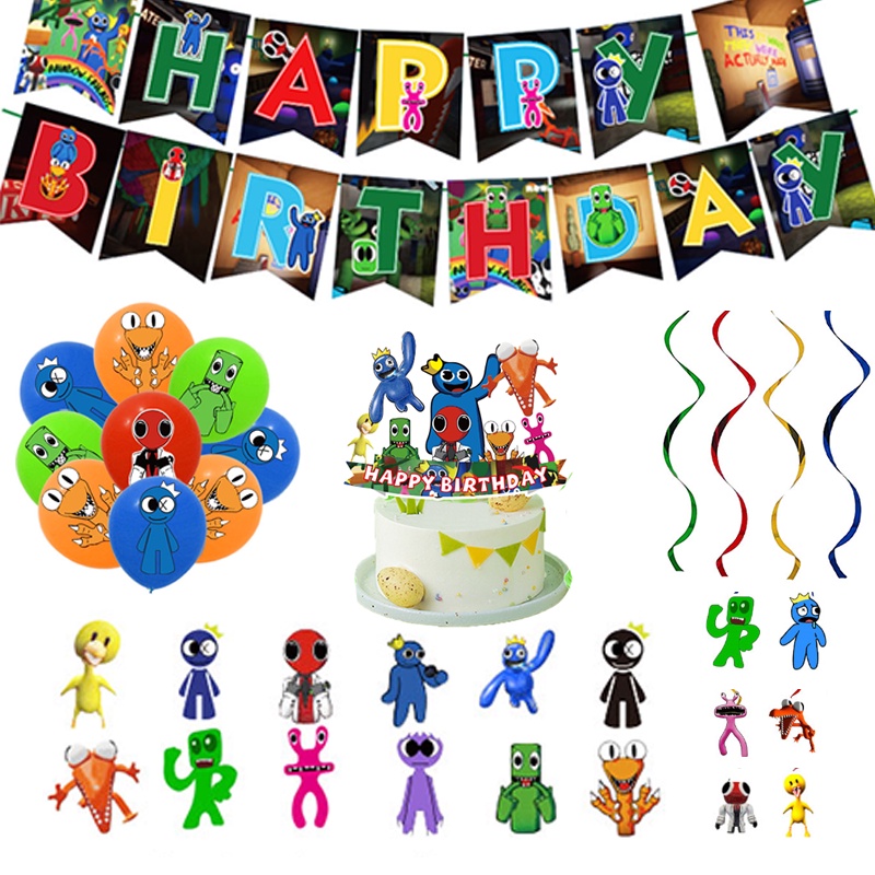 Diseño de cumpleaños rainbow friends