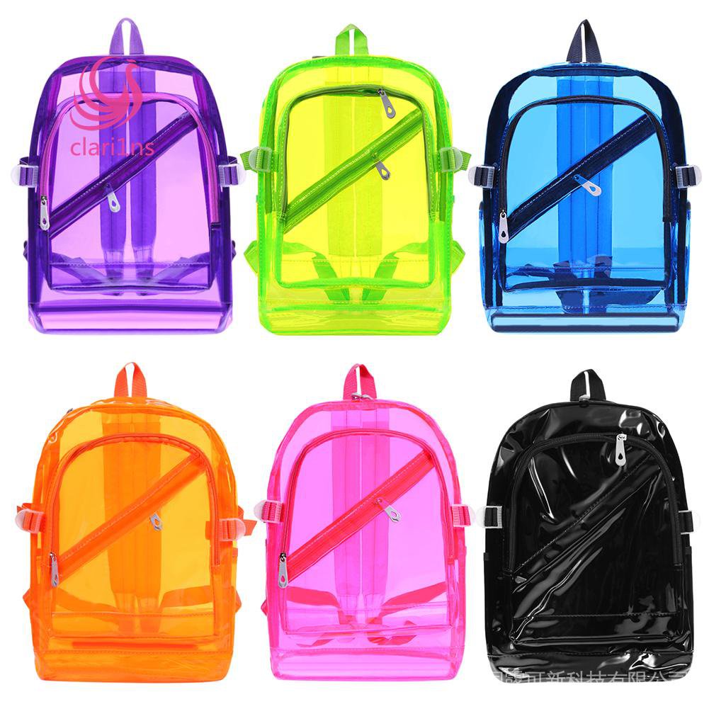 Mochilas Impermeables Transparentes De PVC Para Mujeres/Hombres/Bolsos  Escolares De Holograma Para Adolescentes