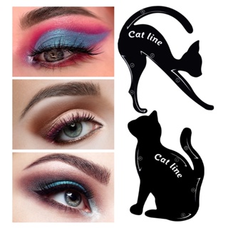 2pcs Cat Line Pro Eye Maquillaje Herramienta Plantillas Delineador de Ojos  Plantillas Modelo Shaper Belleza