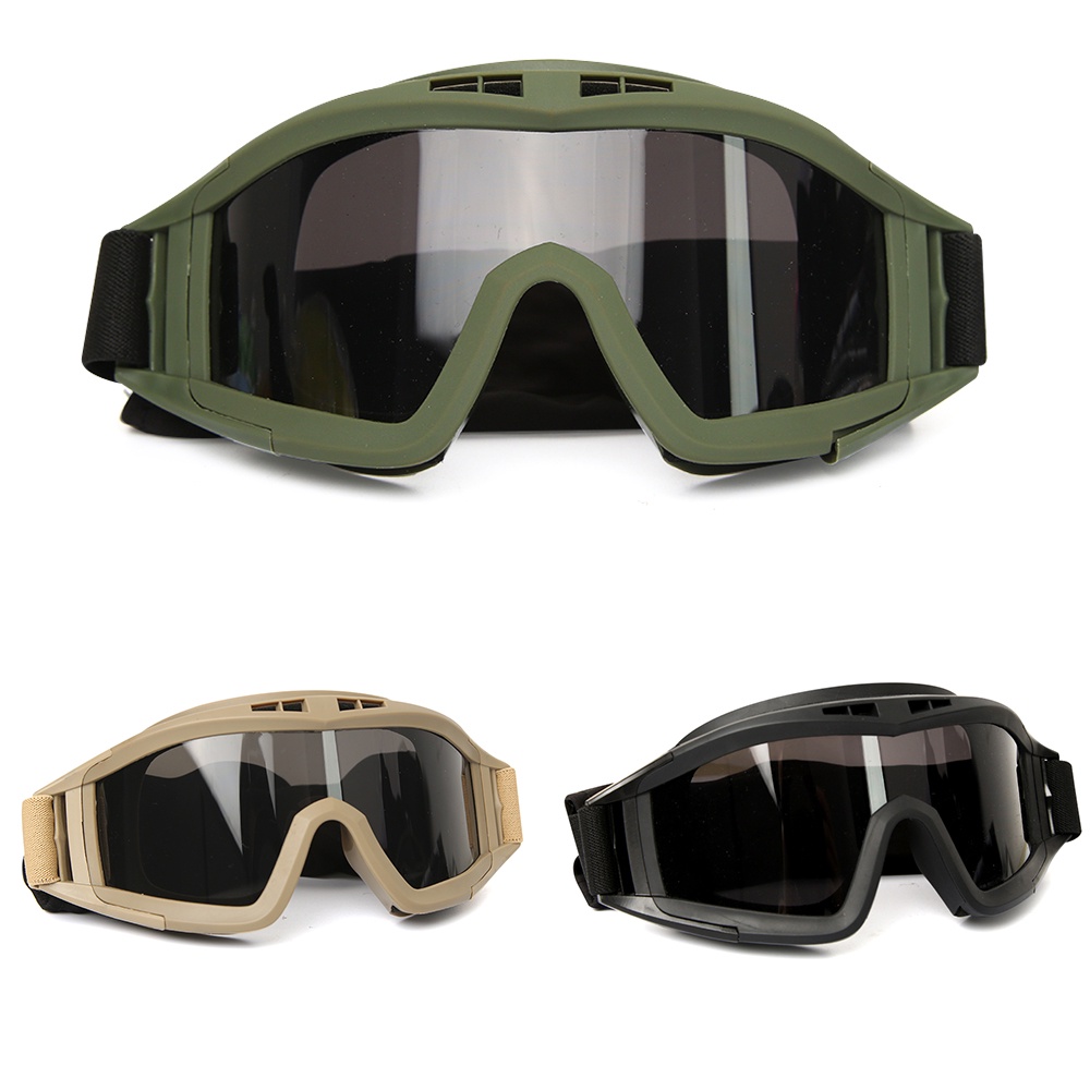 Comprar Gafas tácticas militares Airsoft Paintball Cs juego de guerra gafas  de combate con microventilador a prueba de viento gafas de sol para  fanáticos del ejército