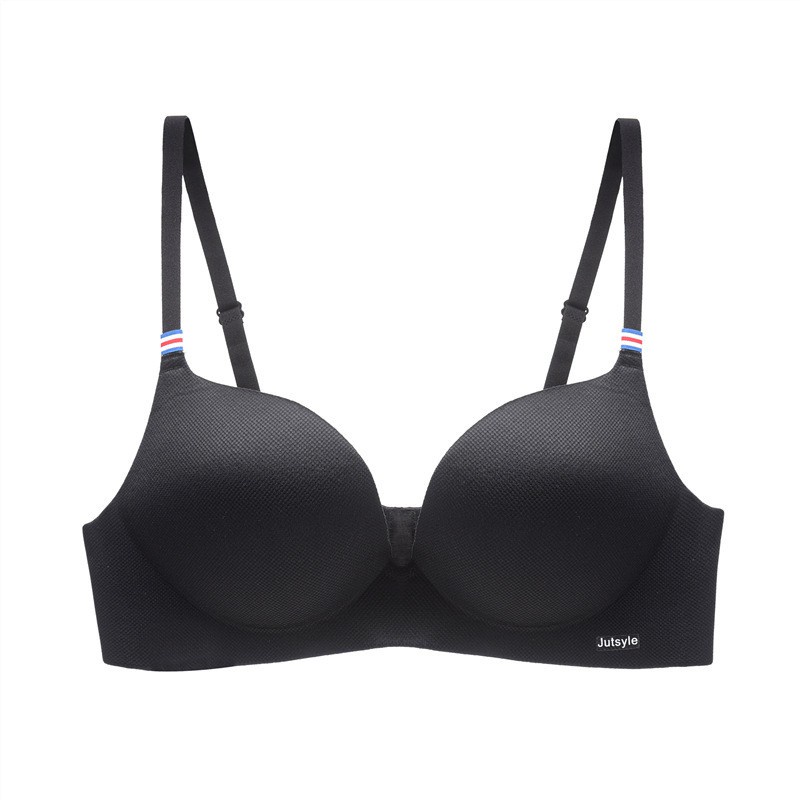 thumbnail image 1 of Ligero Y Pequeño Pecho Reunido Chica Confort Sujetador simple push up Sin Costuras Mujeres Inalámbricas D2142, 1 of 5
