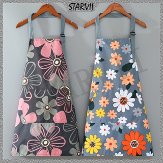 Delantales de cocina de 3 piezas para mujer, lindo delantal floral para  mujer con bolsillos, delantales de cintura ajustable para cocina, cocina