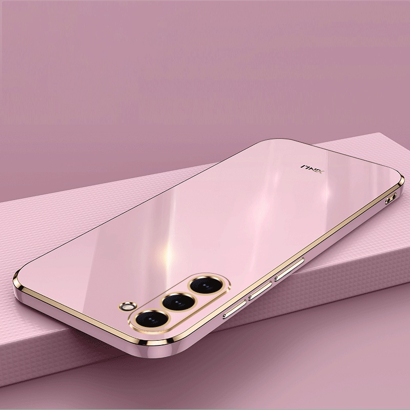 Funda De Silicona Cuadrada De Lujo Para Samsung Galaxy S23 Ultra Plus Suave  TPU Para Teléfono