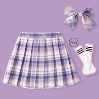 Falda de tenis plisada a cuadros para niña, falda corta de cintura alta,  estilo Egirl Y2K, falda de tenis para la escuela, adolescentes, niñas
