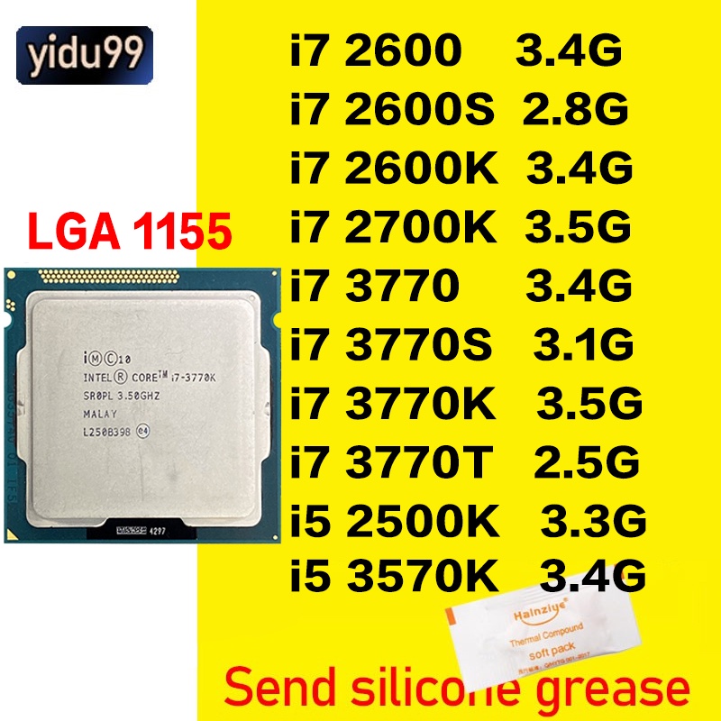 CPU Intel Core I7 2600 3770 3770K 2600S 3770S 3770S I7-2600 I7