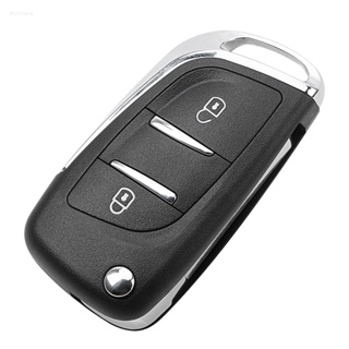 Carcasa de llave remota para coche, carcasa de 2 botones sin chip para  Peugeot 207, 307, 308, 407, 607, Citroen C4, C5, C3, Berlingo, Xsara,  HU83/VA2 - AliExpress