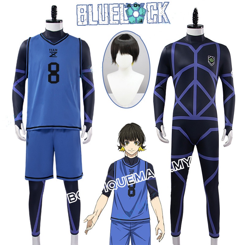 Camiseta De Fútbol Anime Blue Lock Meguru Bachira Cosplay Disfraz