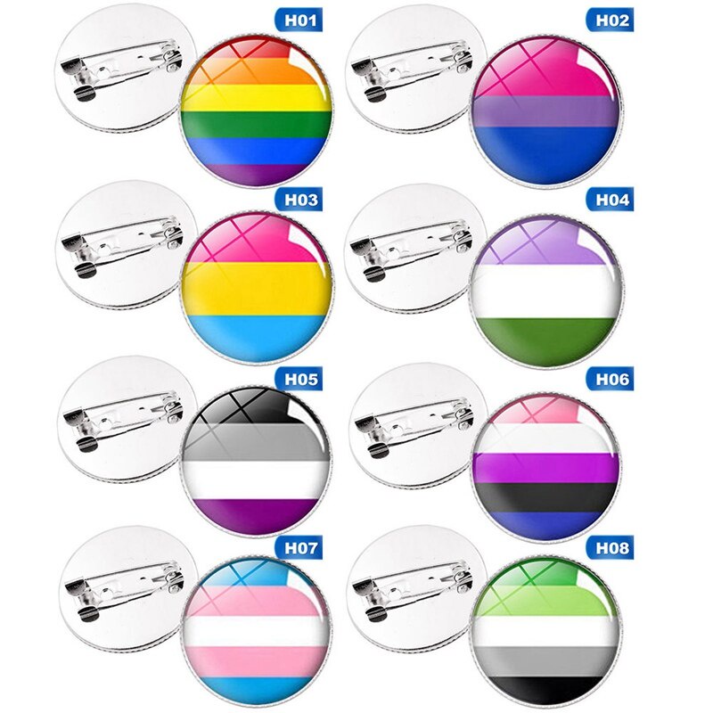 Llkm Transgender Pride Rainbow Gay Intersex Orgullo Asexual Solapa Pins Love Is Bisexual