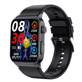 Reloj Inteligente E500 De Glucosa En Sangre Monitor ECG Presion Arterial Temperatura Corporal Smartwatch Hombres Shopee Mexico