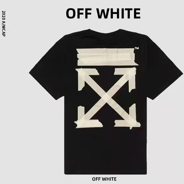 Camiseta off fashion white mujer