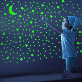 Estrellas Fluorescente Para Techo Brillan En La Oscuridad Cama De Ninos  Bebe