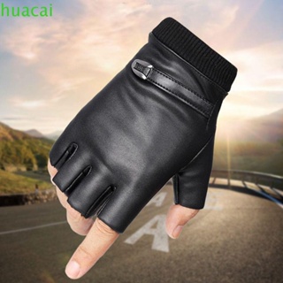 1 par de guantes negros sin dedos de medio dedo para