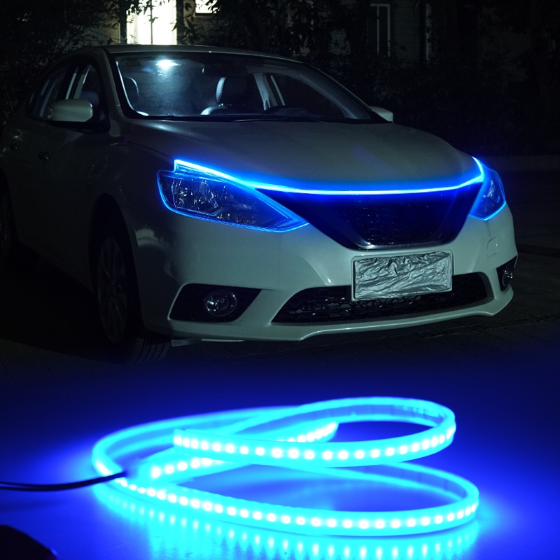 Tira de luces led para capó de coche, lámpara de decoración