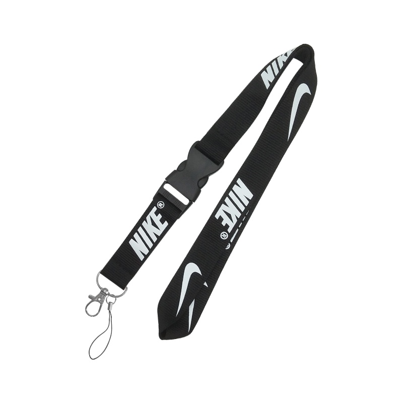 Off White Horizontal Nike Logo Cuello Cordon Con Tarjeta De Identificacion Caso Impreso Patron Ni ke Air Blanco Negro Plastico Titular De La Moda Llavero Shopee Mexico