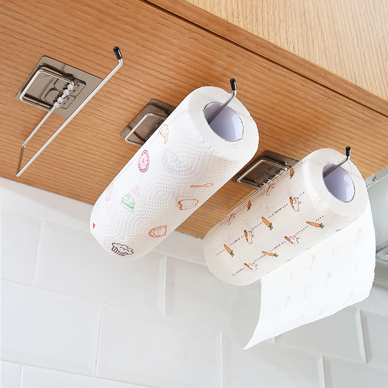 Soporte de madera sólida para pañuelos, toallero de papel higiénico montado  en la pared, portarrollos de