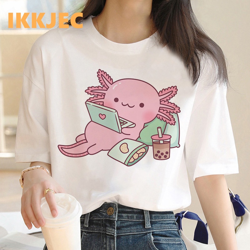 ajolote Axolotl Camiseta Ropa Mujer kawaii vintage y2k Impresi n