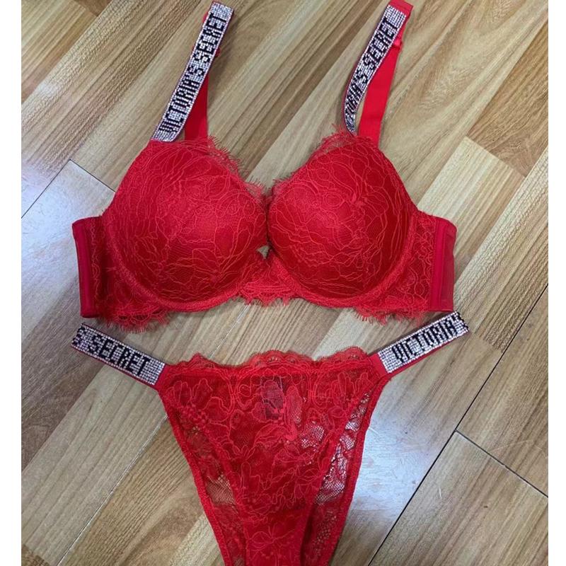 Conjunto De Lencería Para Mujer sexy Encaje Sujetador Bragas