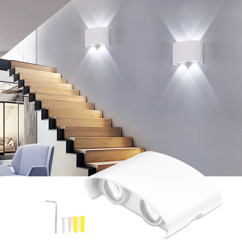 Lampara Arbotante Led 4w Para Pared Uso Exterior E Interior, Aplique ...