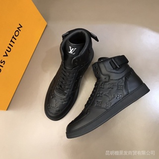 Louis Vuitton Zapatos/Hombres Casuales Flexibles Cuentas Negro Piel De  Becerro Cuero Moda